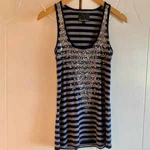Rivet & Blues Racerback Sequin Embellished Tank Top